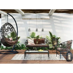 KARE Design Autres Meubles Extérieurs|Chaise Suspendue Ibiza Marron