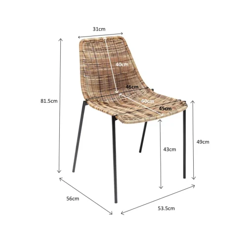 KARE Design Autres Meubles Extérieurs|Chaise Tansania