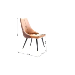 KARE Design Chaises|Chaise Urban Desire Marron