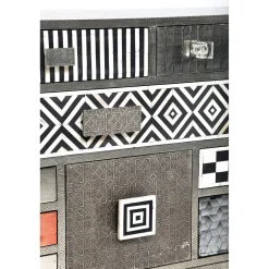 KARE Design Buffets Hauts|Commode Haute Chalet Argent 13 Tiroirs