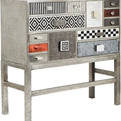 KARE Design Buffets Hauts|Commode Haute Chalet Argent 13 Tiroirs