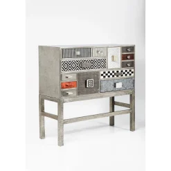 KARE Design Buffets Hauts|Commode Haute Chalet Argent 13 Tiroirs