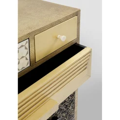 KARE Design Buffets Hauts|Commode Haute Chalet Dore 13 Tiroirs