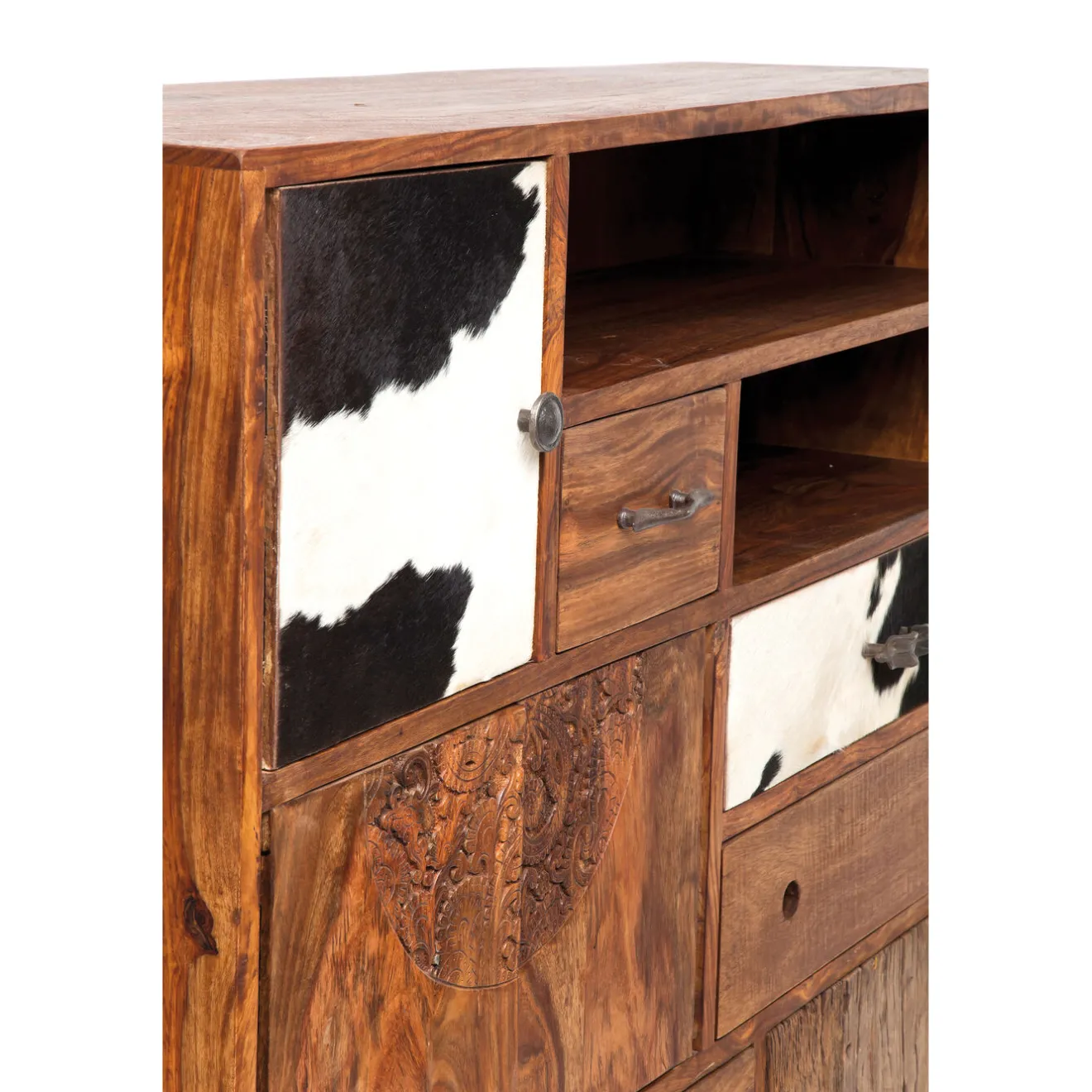 KARE Design Buffets Hauts|Commode Haute Rodeo 3 Portes,8 Tiroirs