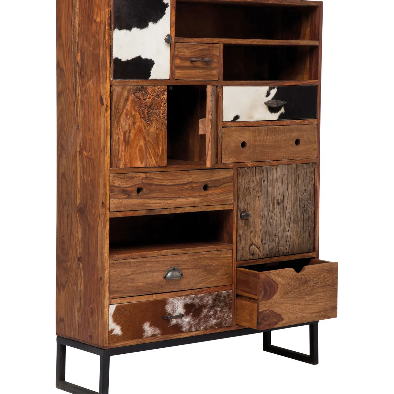 KARE Design Buffets Hauts|Commode Haute Rodeo 3 Portes,8 Tiroirs