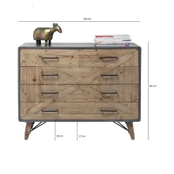 KARE Design Commodes|Commode X Factory 5 Tiroirs