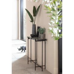 KARE Design Consoles|Console Ice Noir 98X80Cm