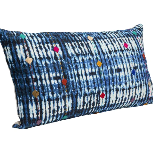 KARE Design Coussins Avec Garnissage|Coussin Desna Patchwork Bleu 60X35Cm