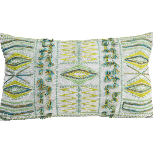 KARE Design Coussins Avec Garnissage|Coussin Desna Patchwork Vert 60X35Cm