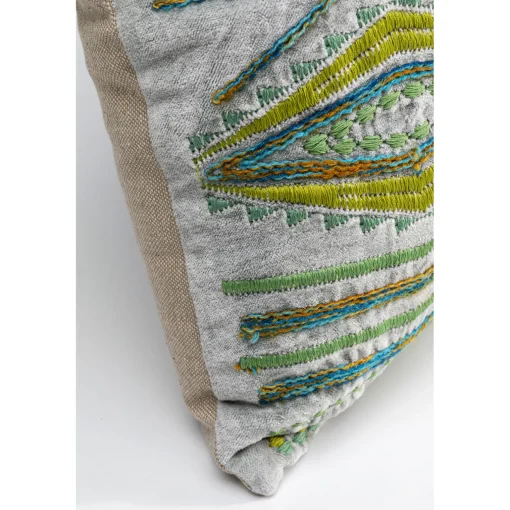 KARE Design Coussins Avec Garnissage|Coussin Desna Patchwork Vert 60X35Cm