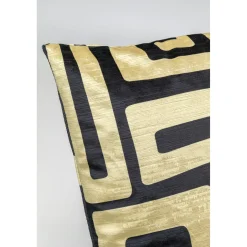 KARE Design Coussins Avec Garnissage|Coussin Labyrinth Noir 45X45Cm