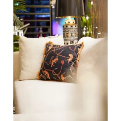 KARE Design Coussins Avec Garnissage|Coussin Tiger Chain Noir 45X45Cm