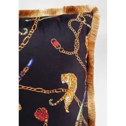 KARE Design Coussins Avec Garnissage|Coussin Tiger Chain Noir 45X45Cm