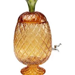 KARE Design Autres Accessoires D'Art De La Table|Distributeur De Boissons Pineapple Ambre (2/Parts)