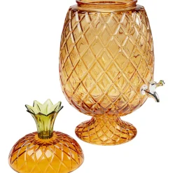 KARE Design Autres Accessoires D'Art De La Table|Distributeur De Boissons Pineapple Ambre (2/Parts)