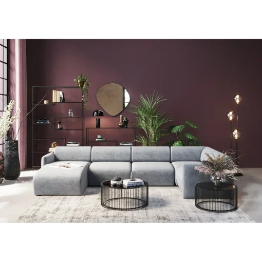 KARE Design Canapés D'Angle|Ensemble De Canapés 1 Lucca Gris Gauche 328Cm