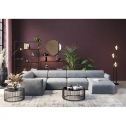 KARE Design Canapés D'Angle|Ensemble De Canapés 1 Lucca Gris Droite 328Cm