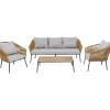KARE Design Mobilier Lounge|Ensemble De Sieges Elba Nature Cinque (4-Pcs)
