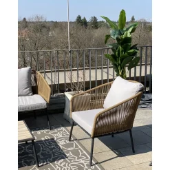 KARE Design Mobilier Lounge|Ensemble De Sieges Elba Nature Cinque (4-Pcs)