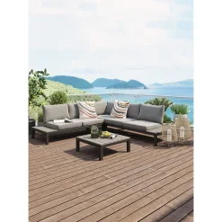 KARE Design Mobilier Lounge|Ensemble De Sieges Holiday Noir (4-Pcs)