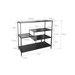KARE Design Etagères De Séparation|Etagere Loft Dore 115X100Cm