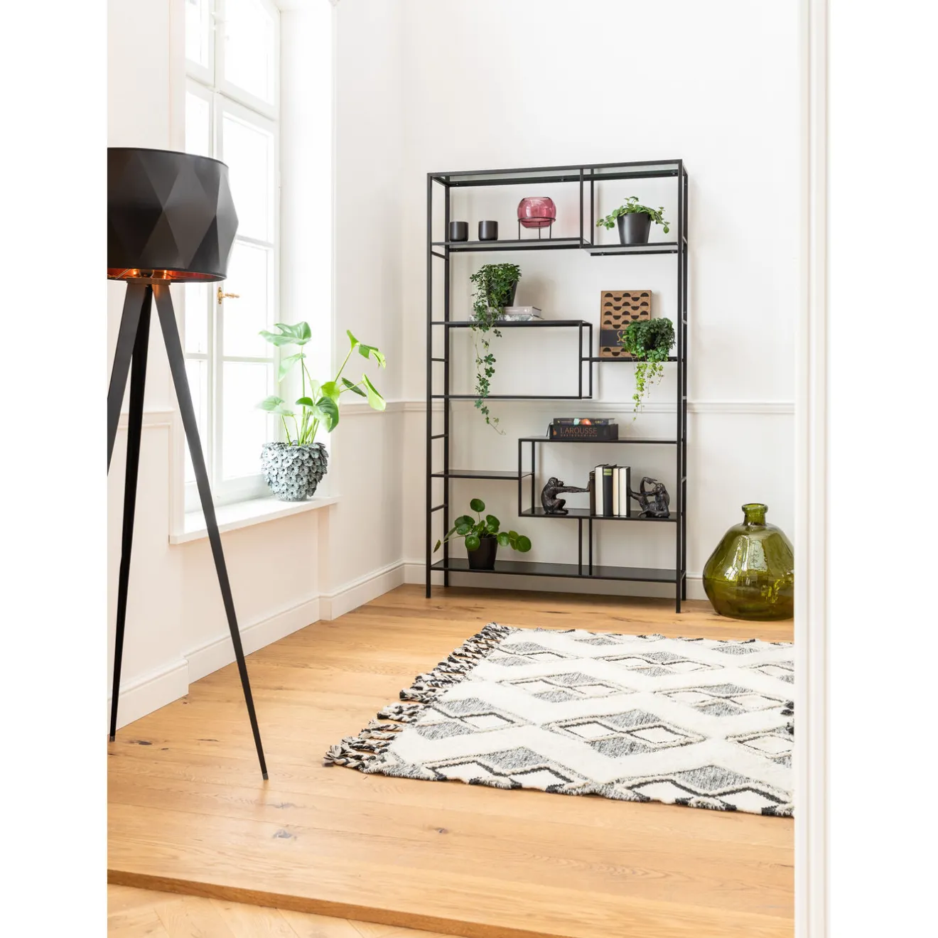 KARE Design Etagères De Séparation|Etagere Loft Noir 115X195Cm