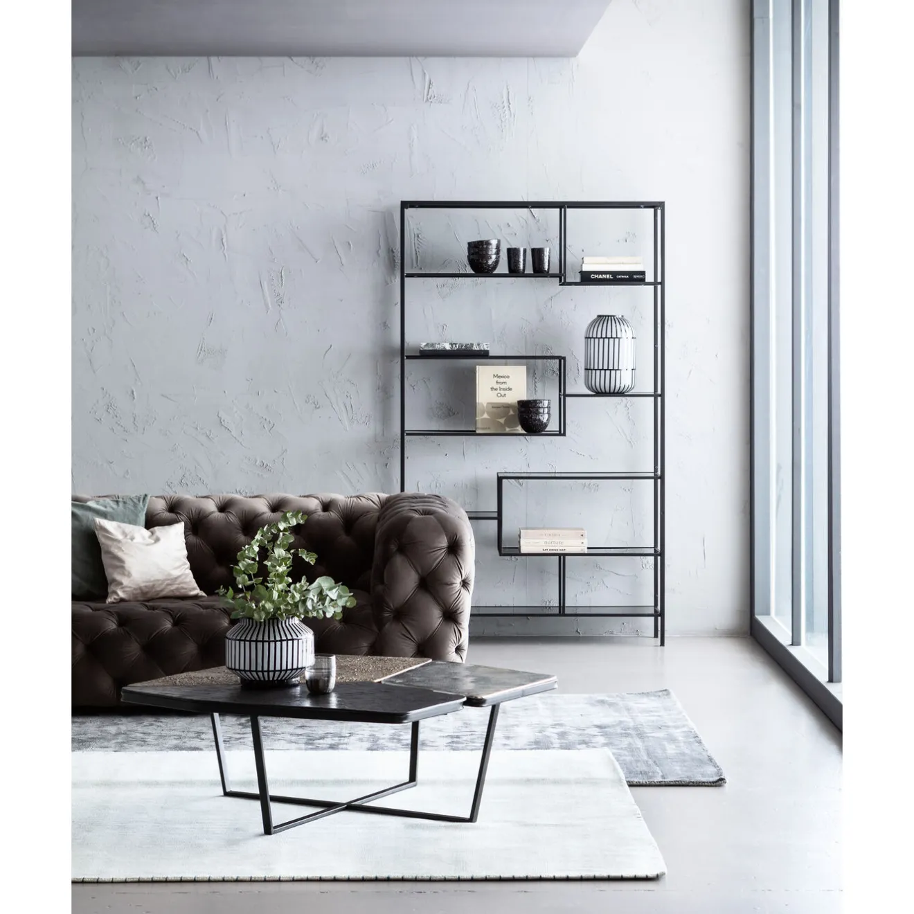 KARE Design Etagères De Séparation|Etagere Loft Noir 115X195Cm