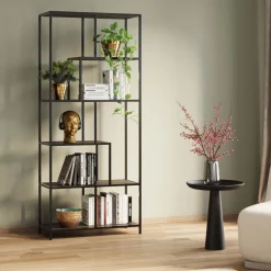 KARE Design Etagères De Séparation|Etagere Loftie Noir 77X185Cm