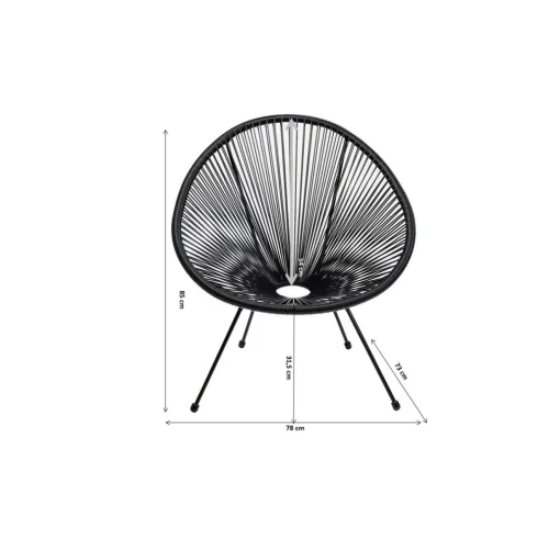 KARE Design Mobilier Lounge|Fauteuil Acapulco Cherry
