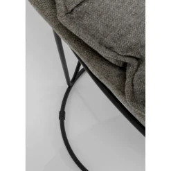 KARE Design Fauteuils Relax|Fauteuil Avec Repose-Pied Snuggle Gris (2/Parts)