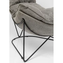 KARE Design Fauteuils Relax|Fauteuil Avec Repose-Pied Snuggle Gris (2/Parts)