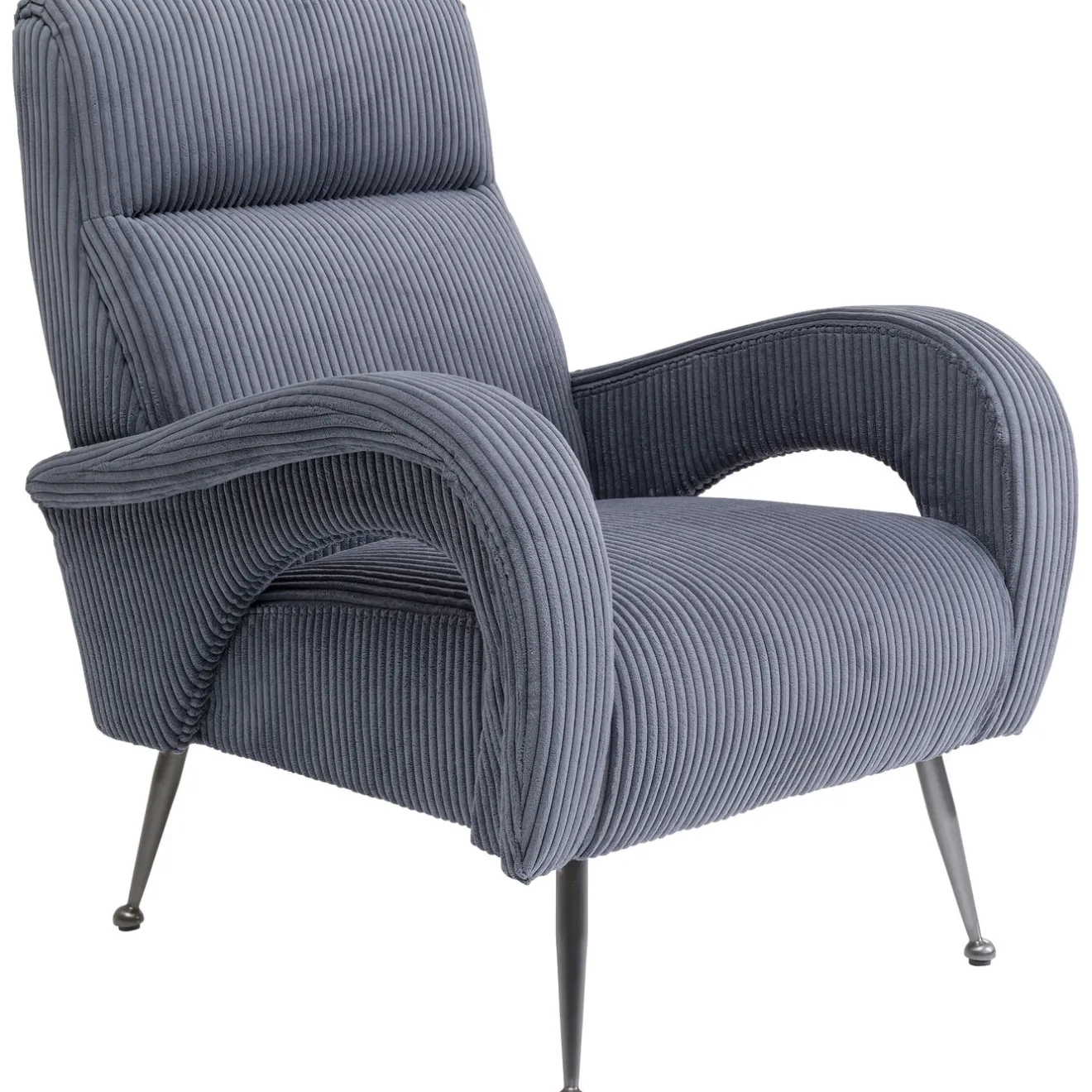 KARE Design Fauteuils Club|Fauteuil Berat Gris