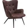 KARE Design Fauteuils À Oreilles|Fauteuil Black Angels Wings Marron Econo