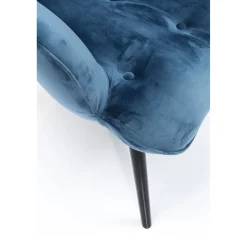 KARE Design Fauteuils À Oreilles|Fauteuil Black Vicky Velours Petrole