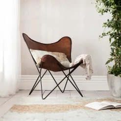 KARE Design Fauteuils À Oreilles|Fauteuil Butterfly Marron