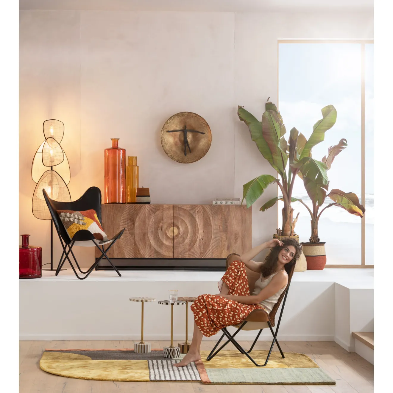 KARE Design Fauteuils À Oreilles|Fauteuil California Cuir Marron