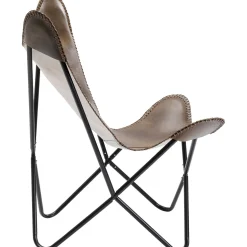 KARE Design Fauteuils À Oreilles|Fauteuil California Cuir Marron Fonce