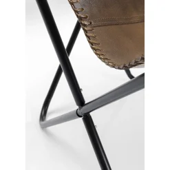 KARE Design Fauteuils À Oreilles|Fauteuil California Cuir Marron Fonce