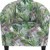 KARE Design Fauteuils Club|Fauteuil Cigar Lounge Jungle Vert