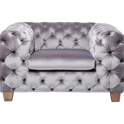 KARE Design Fauteuils Xxl|Fauteuil Desire Gris Argente