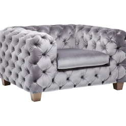 KARE Design Fauteuils Xxl|Fauteuil Desire Gris Argente