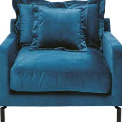 KARE Design Fauteuils Club|Fauteuil Lullaby Petrole