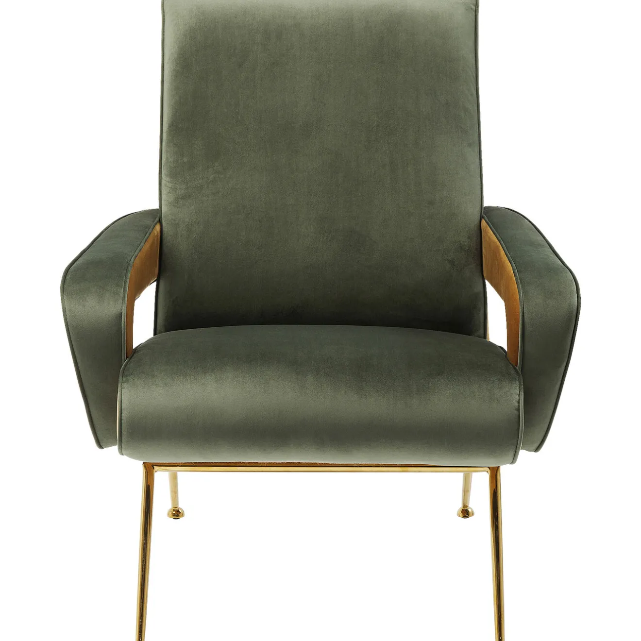 KARE Design Fauteuils Club|Fauteuil Luna Haut Dossier Vert