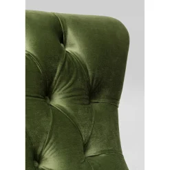 KARE Design Fauteuils Pivotants|Fauteuil Pivotant Bellissima Velours Vert