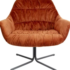 KARE Design Fauteuils Pivotants|Fauteuil Pivotant Bristol Rouge Rouille