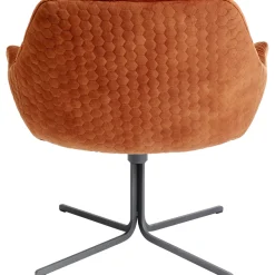 KARE Design Fauteuils Pivotants|Fauteuil Pivotant Bristol Rouge Rouille