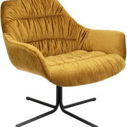 KARE Design Fauteuils Pivotants|Fauteuil Pivotant Bristol Jaune