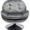 KARE Design Fauteuils Pivotants|Fauteuil Pivotant Cosy Gris