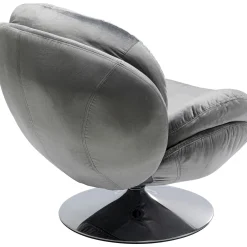 KARE Design Fauteuils Pivotants|Fauteuil Pivotant Cosy Gris