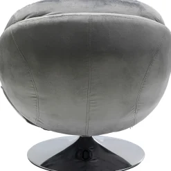 KARE Design Fauteuils Pivotants|Fauteuil Pivotant Cosy Gris